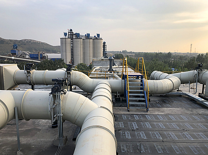 唐山圣龍水泥有限公司回轉窯協(xié)同處置生活垃圾除臭工程1